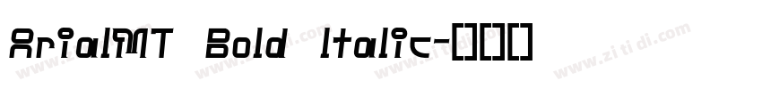 ArialMT Bold ltalic字体转换